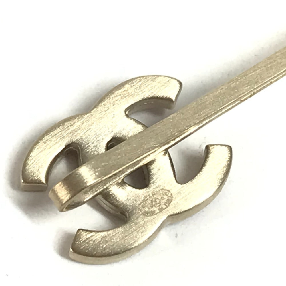 CHANEL CC Coco Mark Logo Accessory Hair Accessory Hairpin Metal Women's Red