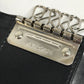 BVLGARI Logo Denim 6-Key Key Case Unisex Black