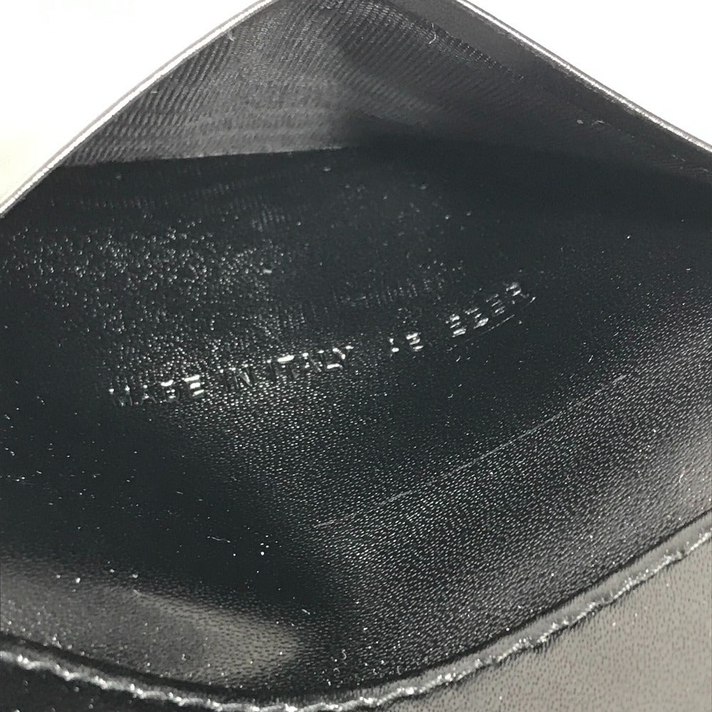 BVLGARI Logo Denim 6-Key Key Case Unisex Black