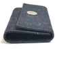 BVLGARI Logo Denim 6-Key Key Case Unisex Black