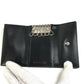 BVLGARI Logo Denim 6-Key Key Case Unisex Black