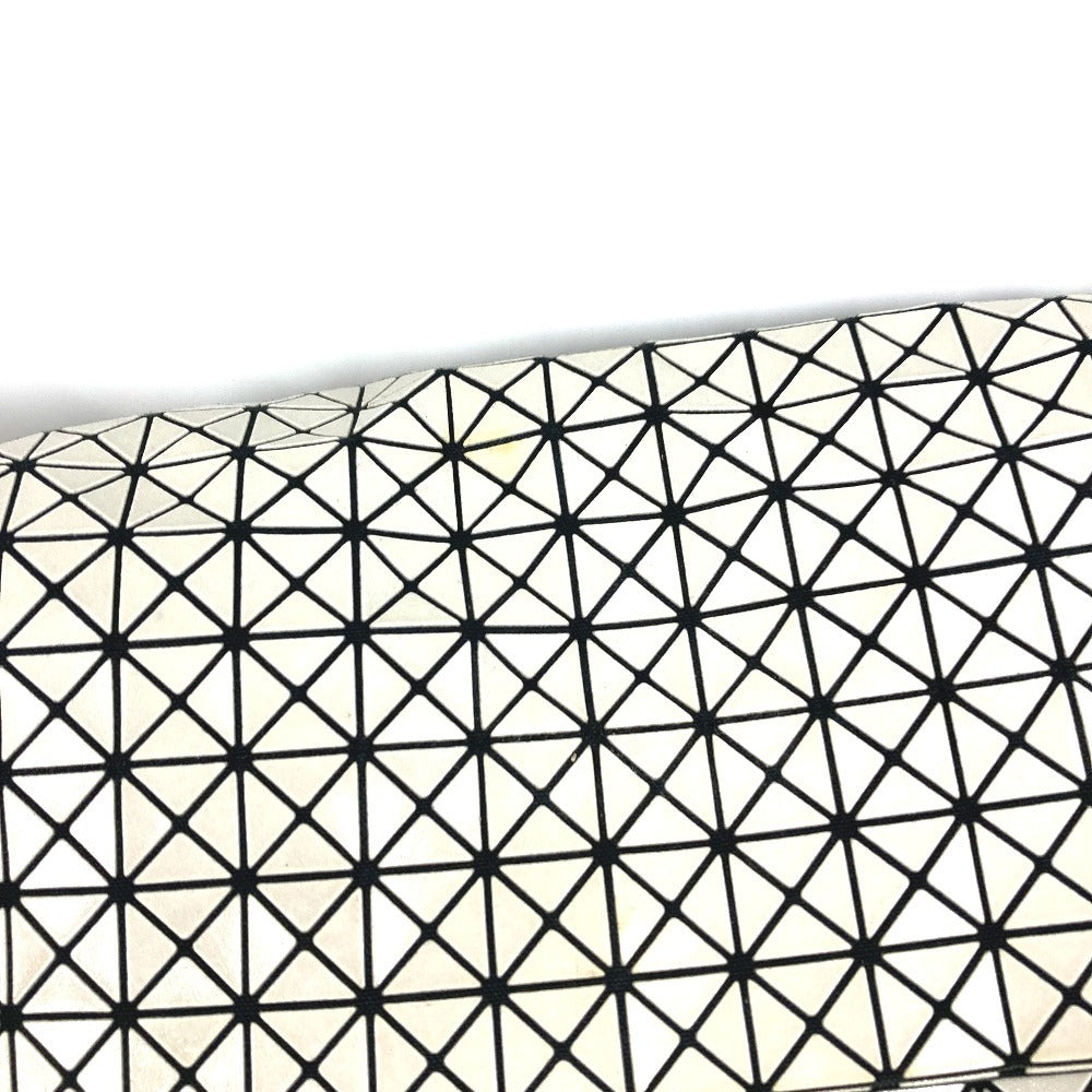 ISSEY MIYAKE BAOBAO Bi-fold Second Bag, Two-tone Clutch Bag, PVC, Unisex, Greige