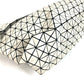 ISSEY MIYAKE BAOBAO Bi-fold Second Bag, Two-tone Clutch Bag, PVC, Unisex, Greige