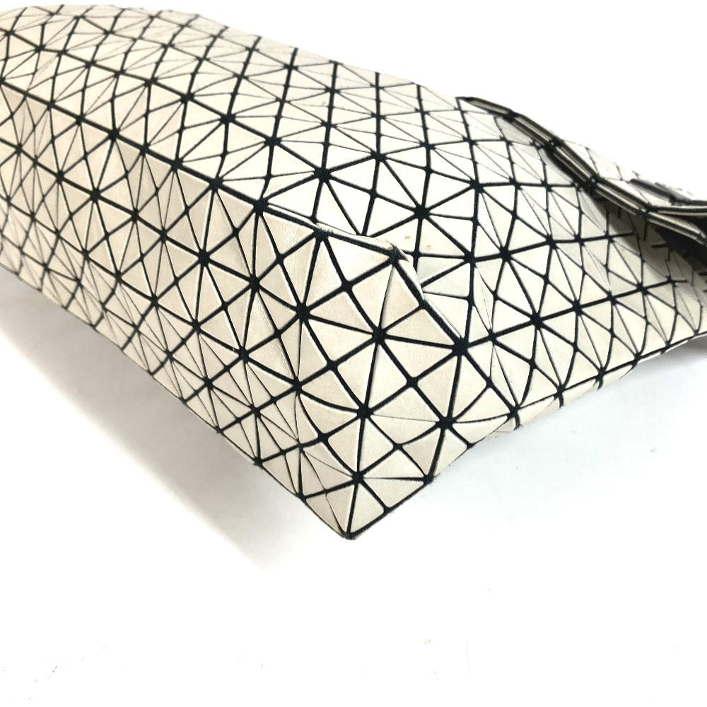ISSEY MIYAKE BAOBAO Bi-fold Second Bag, Two-tone Clutch Bag, PVC, Unisex, Greige