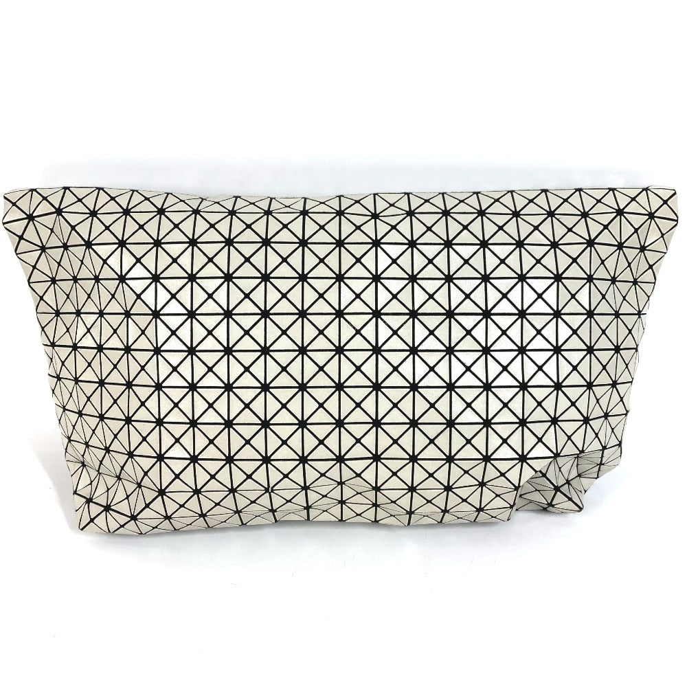 ISSEY MIYAKE BAOBAO Bi-fold Second Bag, Two-tone Clutch Bag, PVC, Unisex, Greige