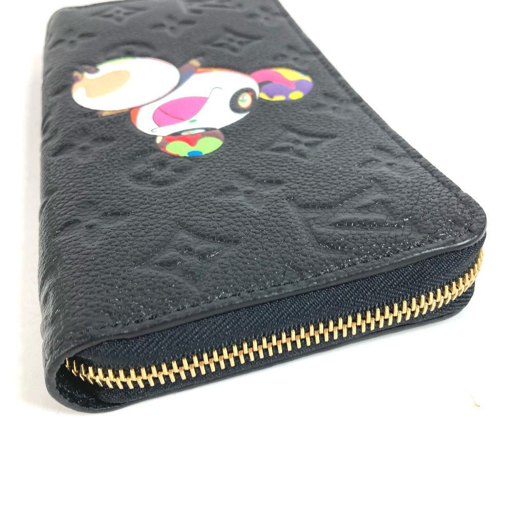 LOUIS VUITTON M14160 日本限定 LV × TM モノグラムアンプラント ジッピーウォレット 村上隆 パンダ ラウンドファスナー 長財布 モノグラムアンプラントレザー ユニセックス ノワール ブラック