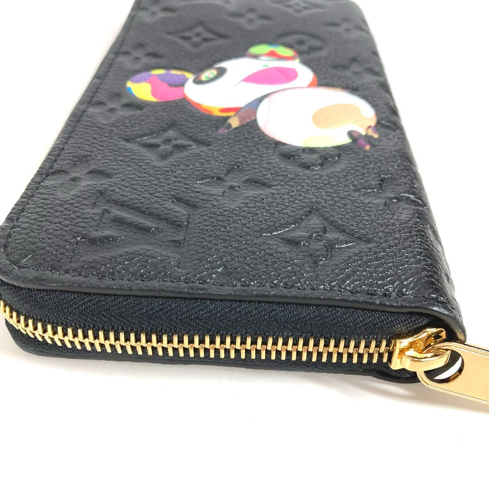 LOUIS VUITTON M14160 日本限定 LV × TM モノグラムアンプラント ジッピーウォレット 村上隆 パンダ ラウンドファスナー 長財布 モノグラムアンプラントレザー ユニセックス ノワール ブラック