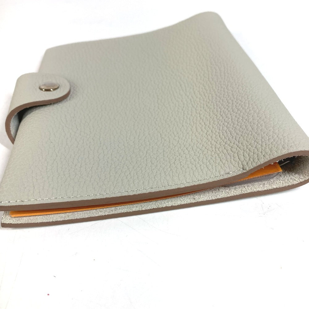 HERMES ノートカバー ユリス ネオ PM　ユリスネオPM ステーショナリー システム手帳 ケース 手帳カバー レザー ユニセックス ライトグレー系