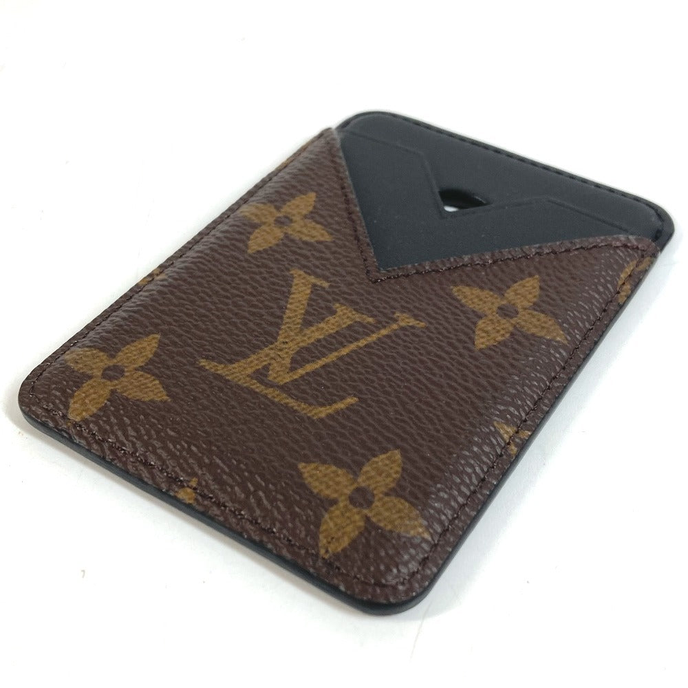 LOUIS VUITTON M13185 Monogram Porte Cult Magnet Smartphone and mobile phone accessories: MagSafe Card Case MonogramCanvas / Leather Brown/Black Used