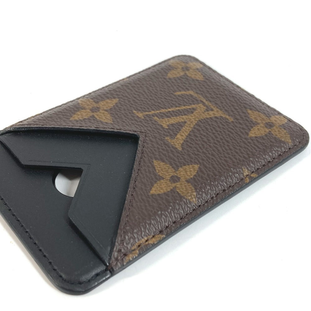LOUIS VUITTON M13185 Monogram Porte Cartes Magnetique Smartphone Accessory Magsafe Card Holder Monogram Canvas Unisex Brown