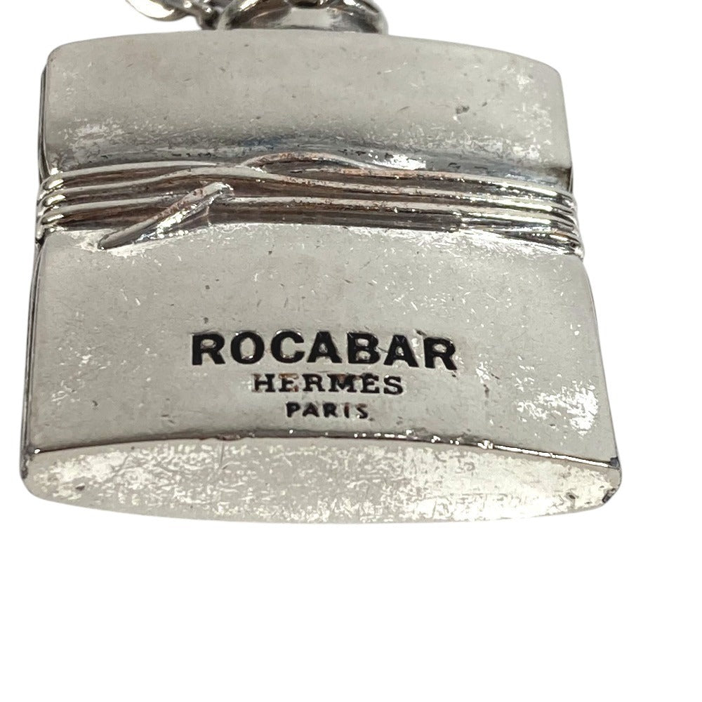 HERMES ROCABAR ロカバール バッグチャーム チェーン キーホルダー メタル ユニセックス シルバー