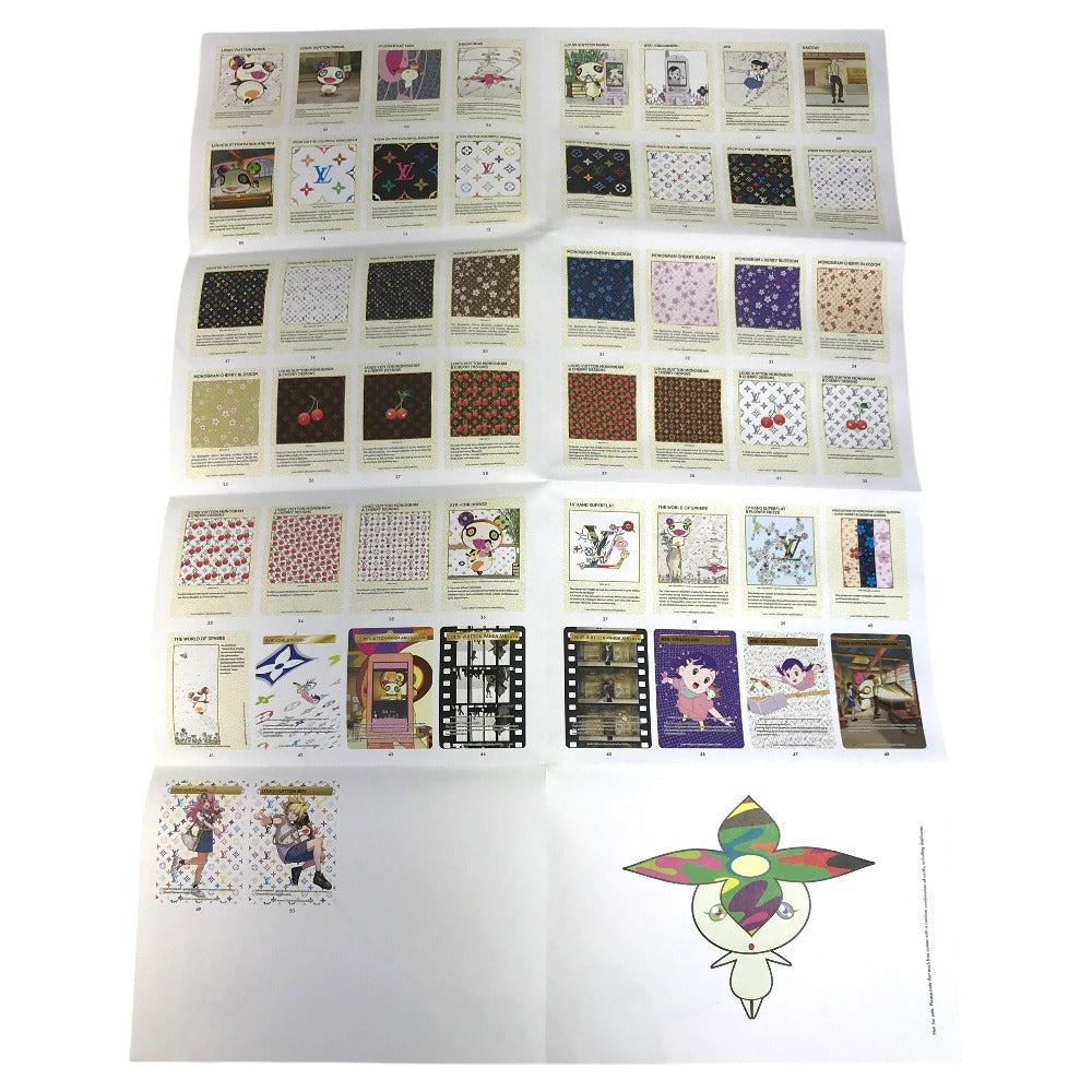 LOUIS VUITTON Takashi Murakami LV×TM Monogram Multicolore Trading Card Case & Card Set Customer Exclusive Not for Sale Novelty File Card Holder Stationery Card Case Paper Unisex Multicolor