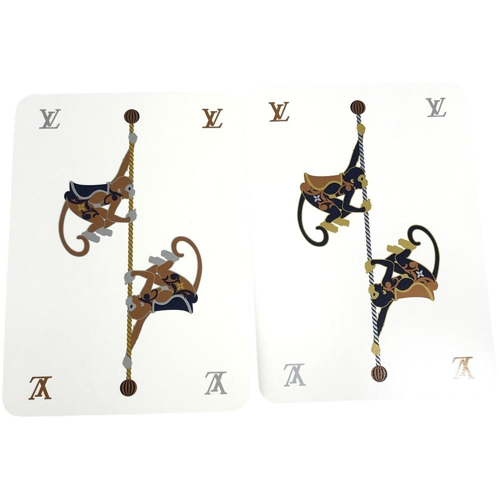 LOUIS VUITTON 不明 2024年 ホリデーコレクション 非売品 ノベルティ ロゴ インテリア ゲーム トランプ 紙 ユニセックス ネイビー