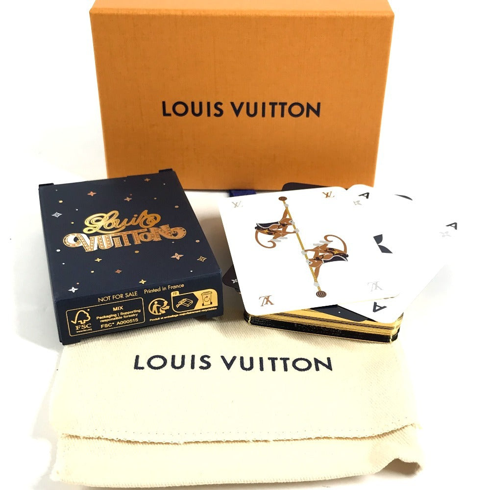 LOUIS VUITTON 不明 2024年 ホリデーコレクション 非売品 ノベルティ ロゴ インテリア ゲーム トランプ 紙 ユニセックス ネイビー