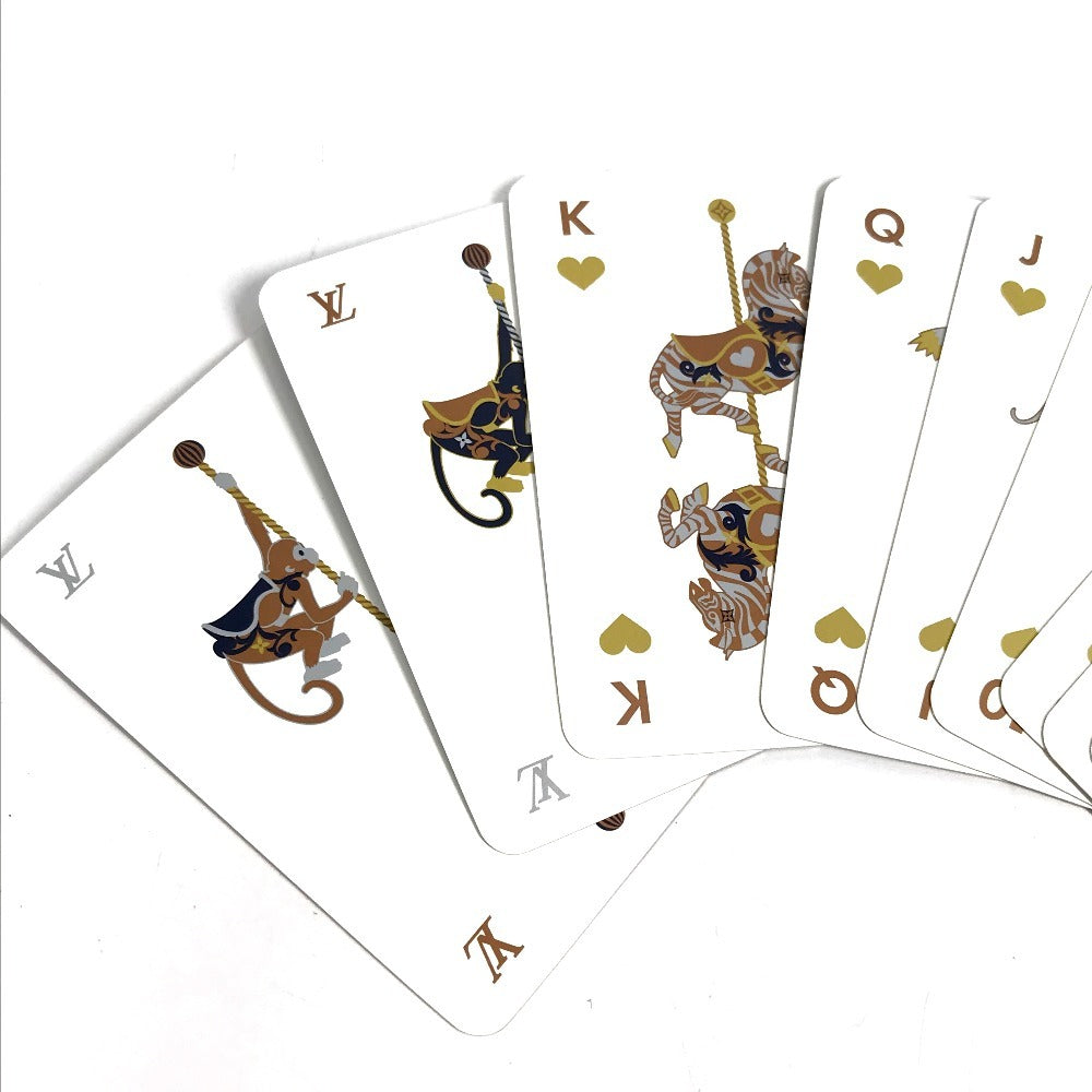 LOUIS VUITTON 不明 2024年 ホリデーコレクション 非売品 ノベルティ ロゴ インテリア ゲーム トランプ 紙 ユニセックス ネイビー