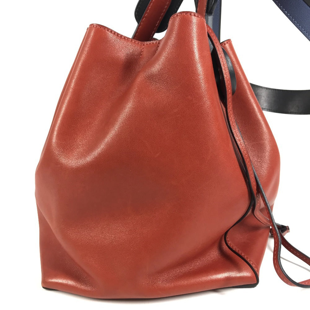 HERMES Ricourt 17 Ricourt 17 Bag Shoulder Bucket Shoulder Bag Leather Unisex Red