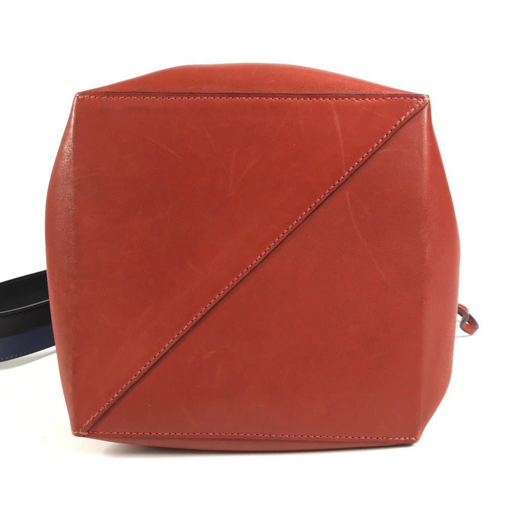HERMES Ricourt 17 Ricourt 17 Bag Shoulder Bucket Shoulder Bag Leather Unisex Red