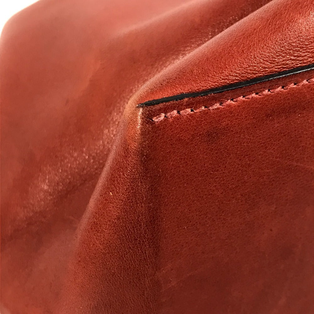 HERMES Ricourt 17 Ricourt 17 Bag Shoulder Bucket Shoulder Bag Leather Unisex Red