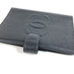CHANEL CC Coco Mark Logo Stationery System Organizer Case Planner Cover Caviar Skin Unisex Black