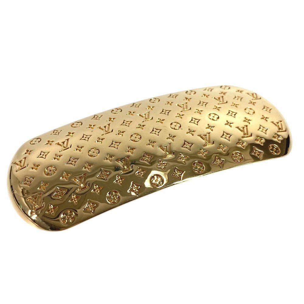 LOUIS VUITTON M80277 モノグラム ナノグラム バレッタ ヘアアクセサリー 髪留め ヘアピン バレッタ メタル レディース ゴールド