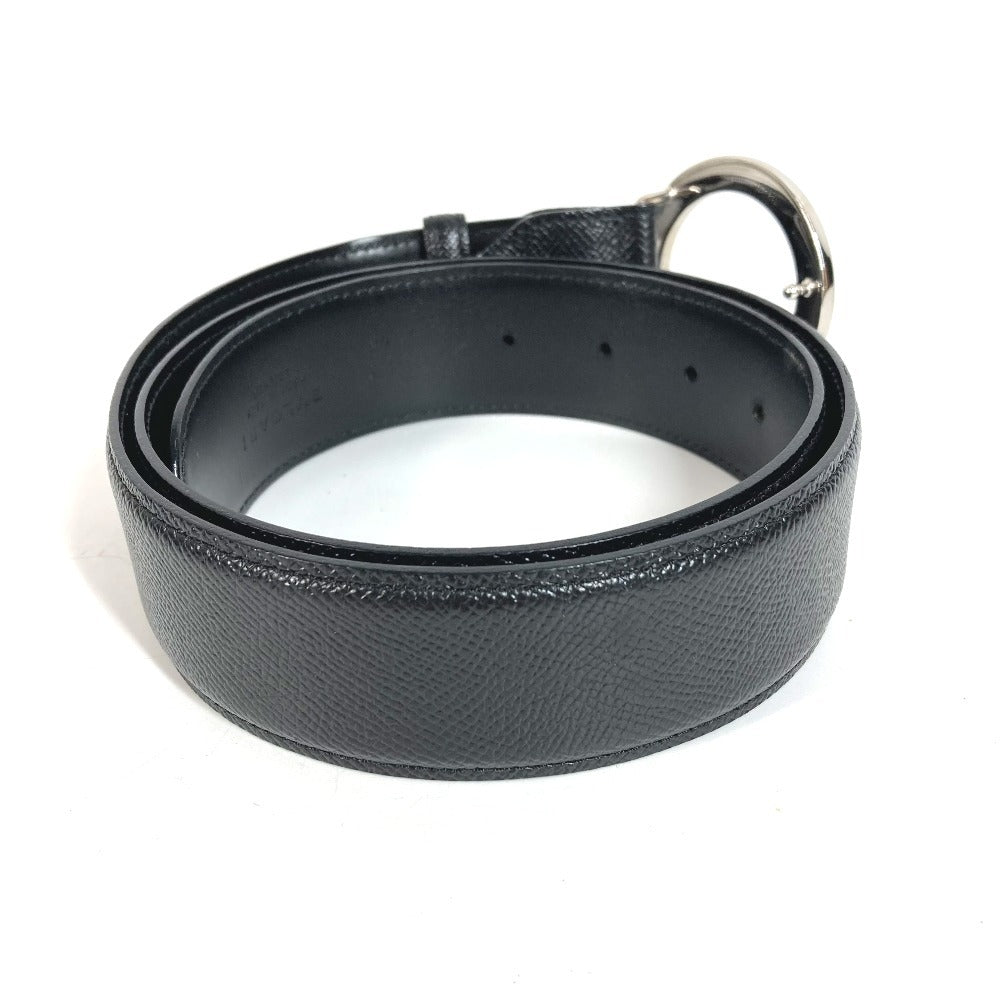 BVLGARI BVLGARI BVLGARI Logo Buckle Belt for Bottoms Leather Men's Black
