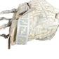 FENDI Zucca FF Logo Belt Bag Tote Bag Shoulder Bag Handbag Nylon Canvas/Leather Unisex White