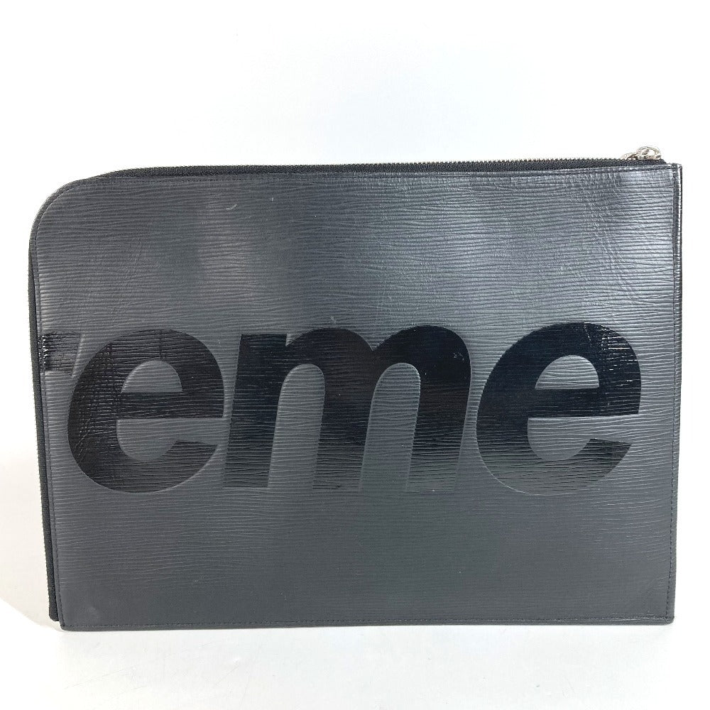LOUIS VUITTON M67754 エピ シュプリーム supreme ポシェットジュールGM Pochette Jour GM Black clutch bag ポーチ クラッチバッグ エピレザー メンズ ノワール ブラック