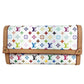 LOUIS VUITTON M13397 日本限定 LV × TM モノグラムマルチカラー ポルトフォイユ サラ NM フラップ ロングウォレット 長財布 モノグラムマルチカラーキャンバス ユニセックス ブロン ホワイト