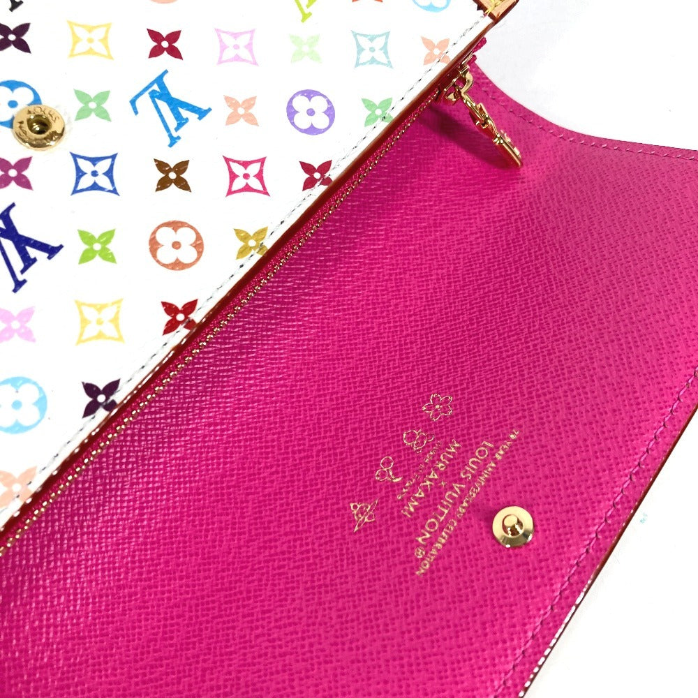 LOUIS VUITTON M13397 日本限定 LV × TM モノグラムマルチカラー ポルトフォイユ サラ NM フラップ ロングウォレット 長財布 モノグラムマルチカラーキャンバス ユニセックス ブロン ホワイト