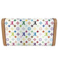 LOUIS VUITTON M13397 日本限定 LV × TM モノグラムマルチカラー ポルトフォイユ サラ NM フラップ ロングウォレット 長財布 モノグラムマルチカラーキャンバス ユニセックス ブロン ホワイト