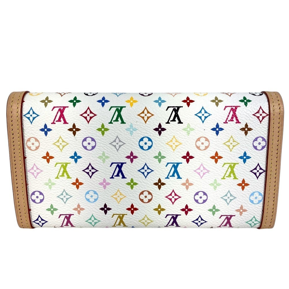 LOUIS VUITTON M13397 日本限定 LV × TM モノグラムマルチカラー ポルトフォイユ サラ NM フラップ ロングウォレット 長財布 モノグラムマルチカラーキャンバス ユニセックス ブロン ホワイト