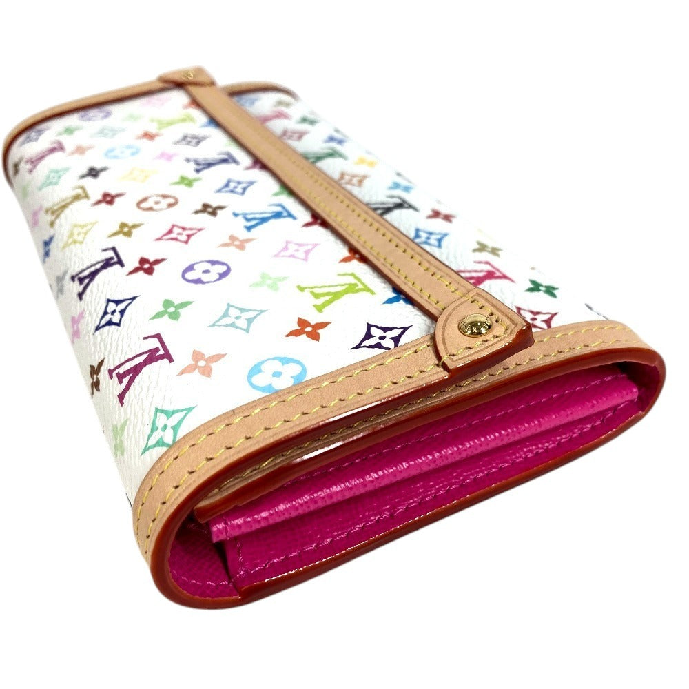 LOUIS VUITTON M13397 日本限定 LV × TM モノグラムマルチカラー ポルトフォイユ サラ NM フラップ ロングウォレット 長財布 モノグラムマルチカラーキャンバス ユニセックス ブロン ホワイト