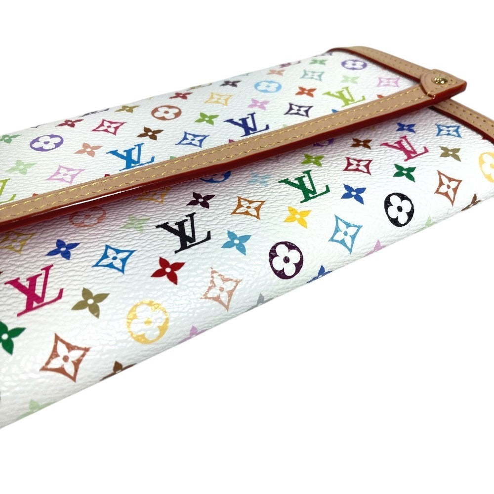 LOUIS VUITTON M13397 日本限定 LV × TM モノグラムマルチカラー ポルトフォイユ サラ NM フラップ ロングウォレット 長財布 モノグラムマルチカラーキャンバス ユニセックス ブロン ホワイト