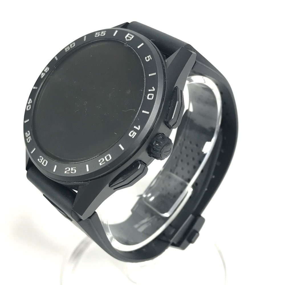 TAG HEUER SBG8A80 Connected Calibre E3 1.8" Connected Watch Smartwatch Clock Wristwatch titanium / rubber Black Used