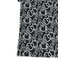 MONCLER 総柄 ロゴ T-SHIRT GIROCOLLO SS T-SHIRT アパレル　半袖　トップス 半袖Ｔシャツ コットン レディース ブラック