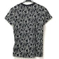 MONCLER 総柄 ロゴ T-SHIRT GIROCOLLO SS T-SHIRT アパレル　半袖　トップス 半袖Ｔシャツ コットン レディース ブラック