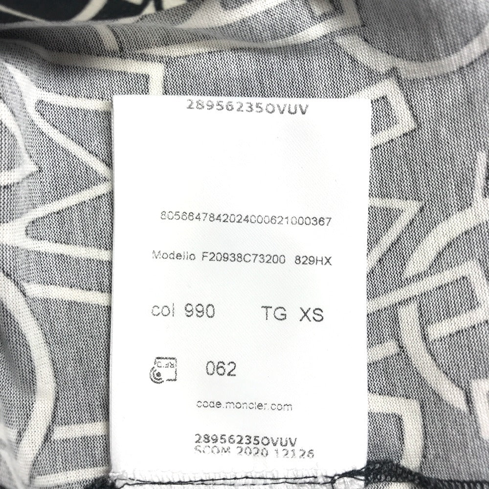 MONCLER 総柄 ロゴ T-SHIRT GIROCOLLO SS T-SHIRT アパレル　半袖　トップス 半袖Ｔシャツ コットン レディース ブラック