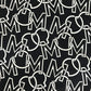 MONCLER 総柄 ロゴ T-SHIRT GIROCOLLO SS T-SHIRT アパレル　半袖　トップス 半袖Ｔシャツ コットン レディース ブラック