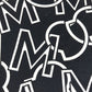 MONCLER 総柄 ロゴ T-SHIRT GIROCOLLO SS T-SHIRT アパレル　半袖　トップス 半袖Ｔシャツ コットン レディース ブラック