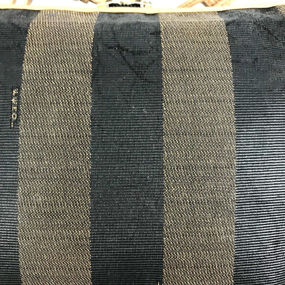 FENDI ペカン ロゴ 肩掛け リラクシング mini ミニ ショルダーバッグ レザー/キャンバス ユニセックス ブラウン