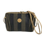 FENDI Pecan Logo Shoulder Relaxing Mini Shoulder Bag Leather/Canvas Unisex Brown