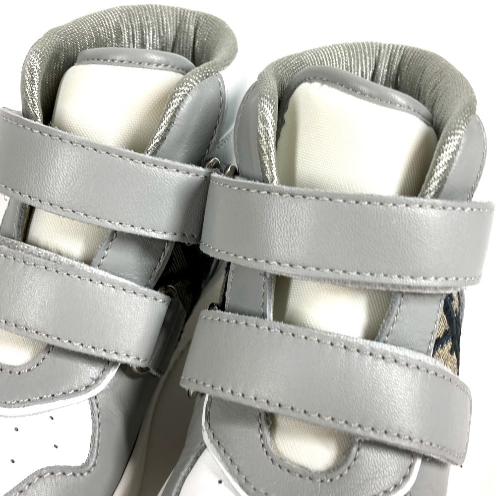Dior 1WBS45SHOC_Y43C トロッター ロゴ ベビー B27 アップタウン ロートップスニーカー 靴 シューズ 紐 スニーカー レザー キッズ グレー