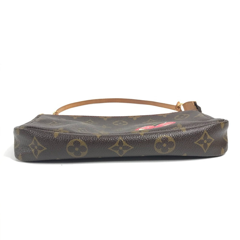 LOUIS VUITTON M95008 モノグラムチェリー 村上隆 ポシェットアクセソワール カバン ハンドバッグ ポーチ さくらんぼ アクセサリーポーチ モノグラムチェリーキャンバス レディース ブラウン