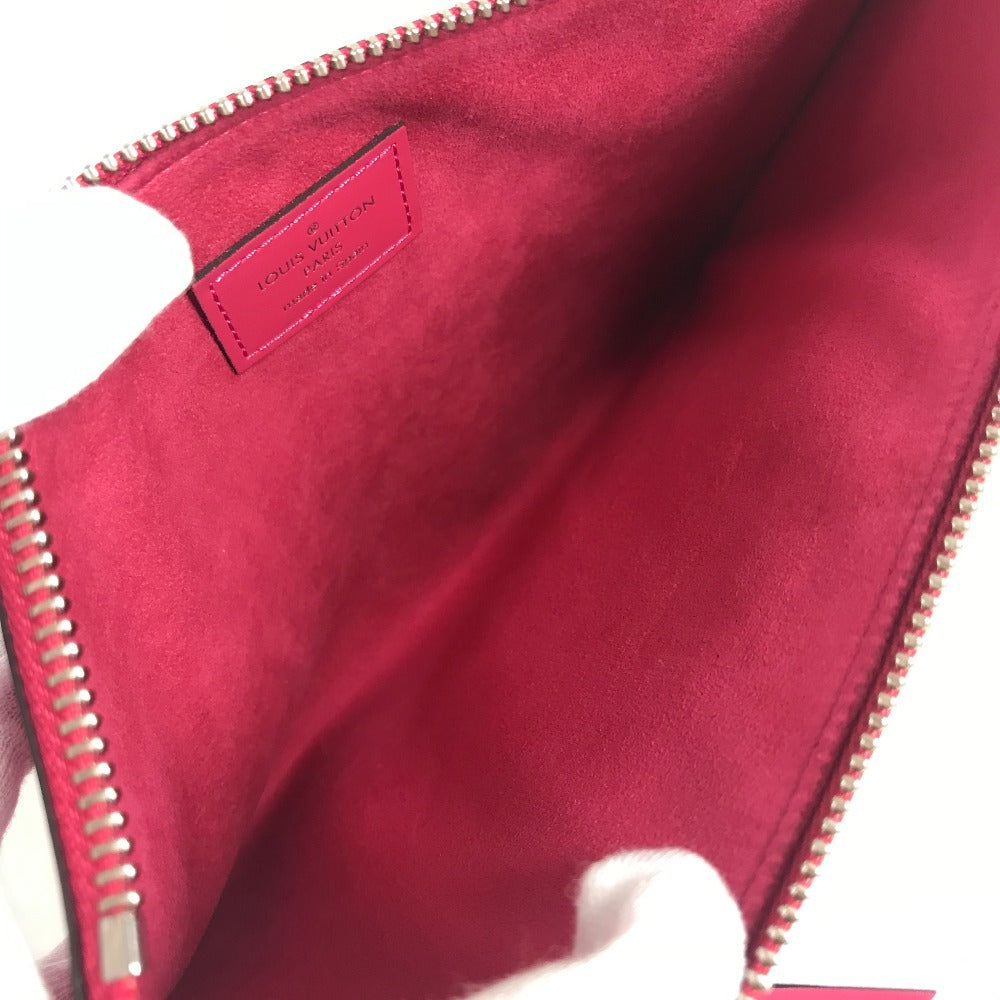 LOUIS VUITTON M62253 エピ ポシェット プラット カバン セカンドバッグ ポーチ クラッチバッグ エピレザー レディース コクリコ ピンク