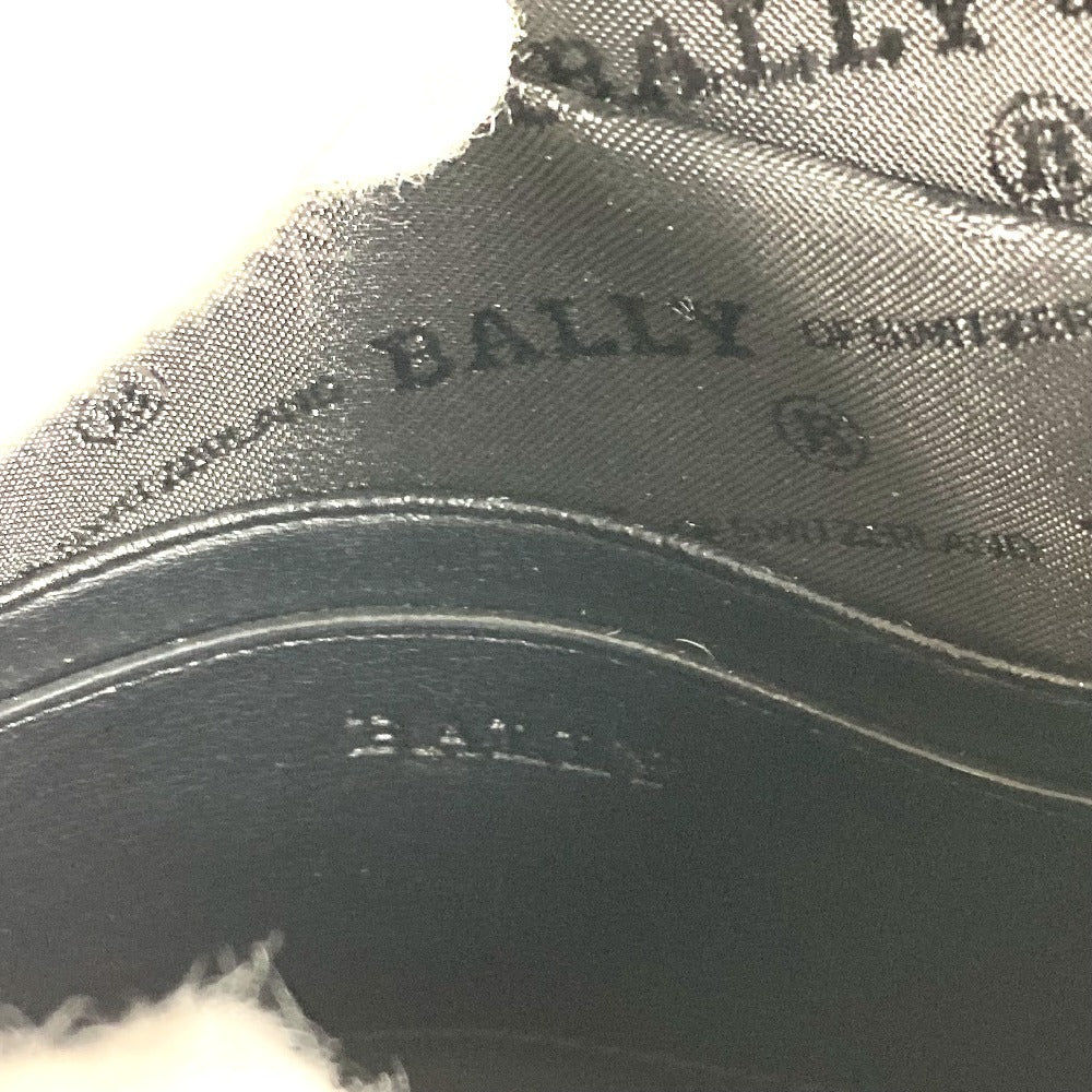 BALLY ロゴ カバン 斜め掛け フラップ ショルダーバッグ ナイロンキャンバス ユニセックス ブラック
