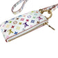 LOUIS VUITTON M14099 LV×TM モノグラムマルチカラー 村上隆 フォンホルダー スマホストラップ 携帯 財布 小銭入れ ポーチ コインケース モノグラムマルチカラーキャンバス ユニセックス ブロン ホワイト