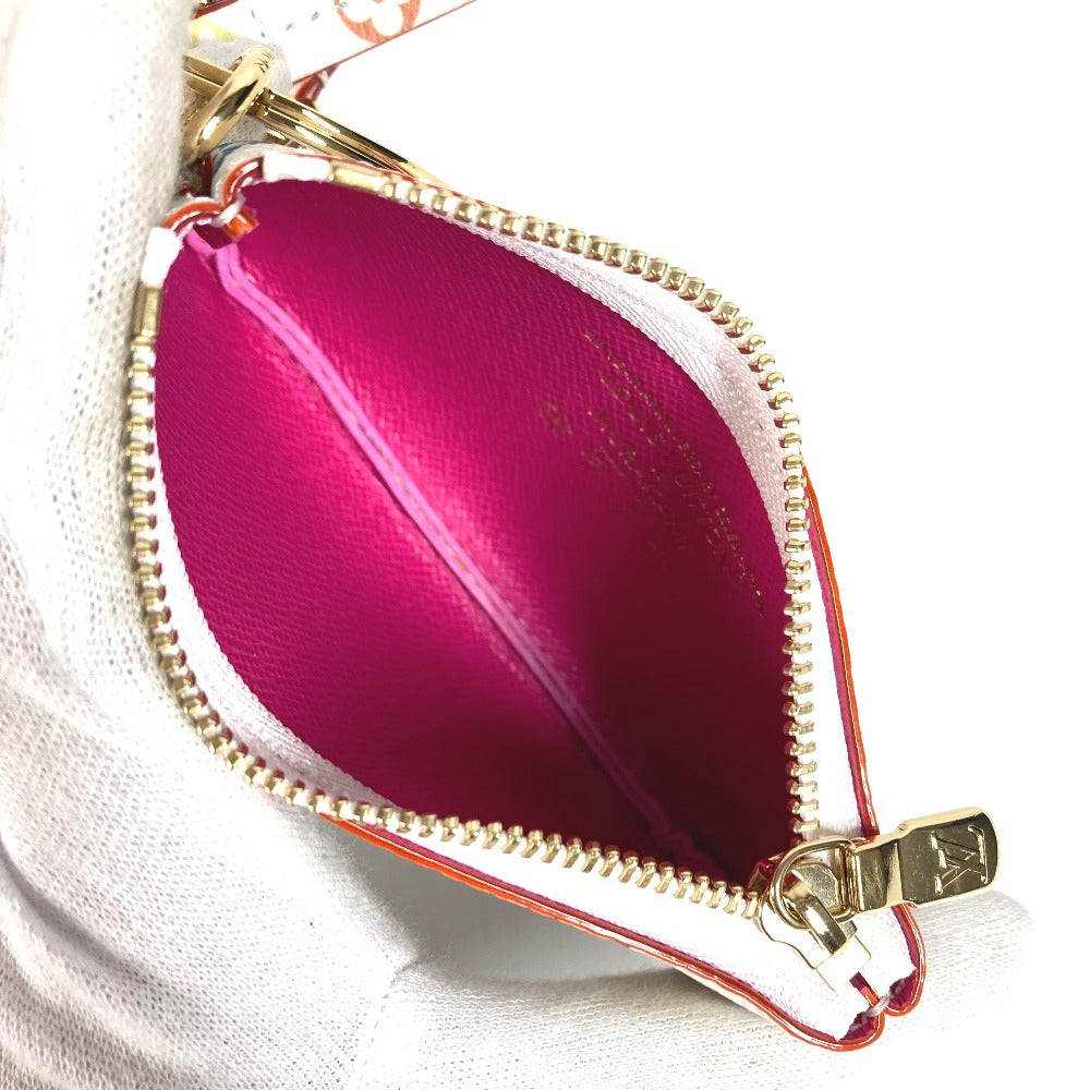 LOUIS VUITTON M14099 LV×TM モノグラムマルチカラー 村上隆 フォンホルダー スマホストラップ 携帯 財布 小銭入れ ポーチ コインケース モノグラムマルチカラーキャンバス ユニセックス ブロン ホワイト