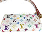 LOUIS VUITTON M14099 LV×TM モノグラムマルチカラー 村上隆 フォンホルダー スマホストラップ 携帯 財布 小銭入れ ポーチ コインケース モノグラムマルチカラーキャンバス ユニセックス ブロン ホワイト