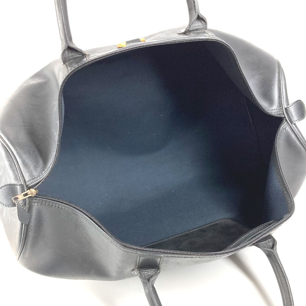 Dior ヴィンテージ トロッター ロゴ カバン トラベルバッグ 旅行バッグ ハンドバッグ ボストンバッグ PVC/レザー ユニセックス ブラック