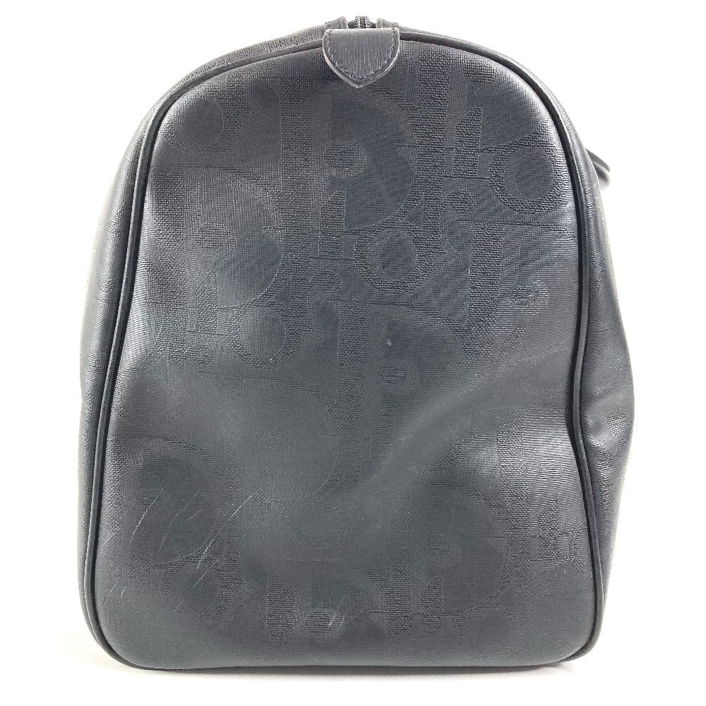 Dior ヴィンテージ トロッター ロゴ カバン トラベルバッグ 旅行バッグ ハンドバッグ ボストンバッグ PVC/レザー ユニセックス ブラック